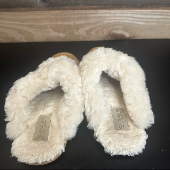 Koolaburra By Ugg Womens Milo Suede Upper Faux-Fur Lined Sandal Chestnut Size 10 - Picture 3 of 11